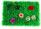 YZU Jardín Vertical de Pared, Césped Artificial Placa Modular 60x40x7 cm Plancha Alfombra de Césped Artificial Diseño Original para Decoración Realista,C,6PCS