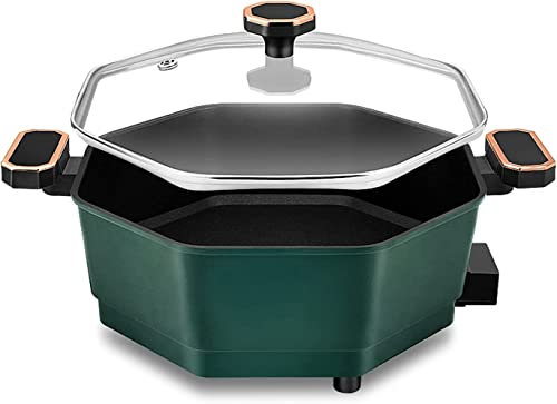 Olla Eléctrica 5L Mini Cocina Portátil Sartén Eléctrica Multifuncional Antiadherente Para Saltear Perfecto Para Fideos Ramen/pasta/huevo.