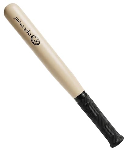 Optimum Rounders Bat – Lightweight Wooden Bat with Non-Slip Grip – Ideal for PE Lessons & Practice & Outdoor Games