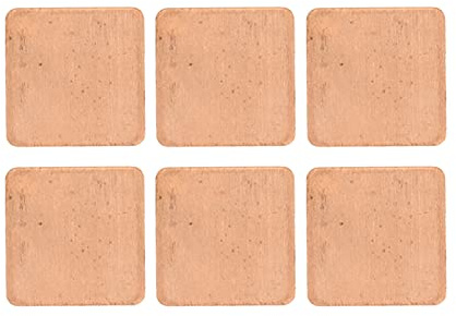 WINH 100 Pièces 20x20mm Cuivre Cales Dissipateur de Chaleur Cuivre Pad Kit de Montage pour Ordinateur Portable (20 * 20 * 0.5mm)