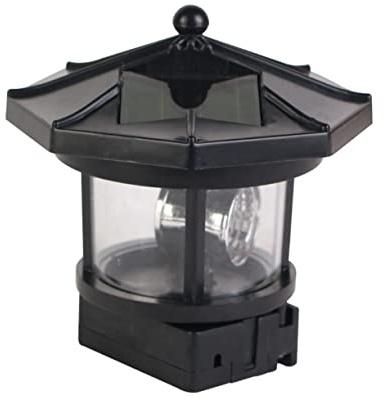 OSALADI 1 PC Solaire Gyrophare Lampadaire Extérieur Vintage Lanterne Pont Extérieur Lampe Renouvelable Paysage Solaire Lumières Tour De Phare LED e Gyrophare e Solo