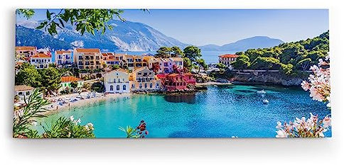 Paul Sinus Wandbild 120x50cm Kefalonia Griechenland Mittelmeer Meer Sonnenschein