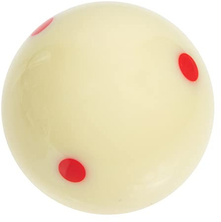 Yardwe Professioneller Billard-weiße Ball Mit Punkten Langlebiger Harz Cue Ball Für Training Und Spiel Zum Üben Von Punkt-schlägen Und Ballkontrolle