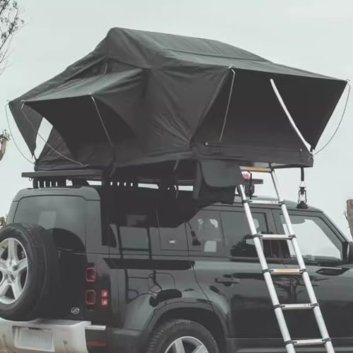 KK-GGL Dachzelt Auf Dem Outdoor -Auto, Faltbares Pop-Up-Zelt, SUV-Faltbare Zelte, Camping -Fischereifamilie Van Zelt, Anhänger Schneller Öffnungszelt, Softschalen -Dachzelt, Roadtrip Zelt,S 1.3mkhaki