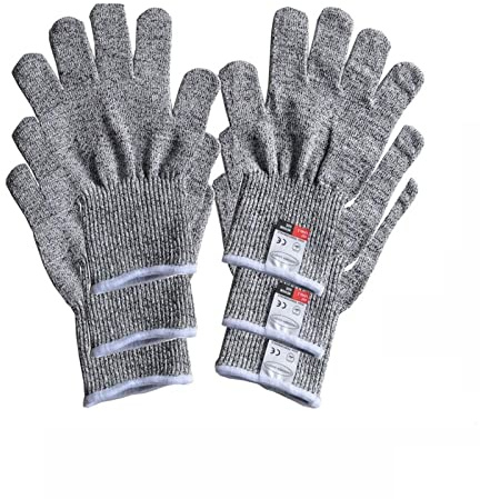 Guantes Anti-Corte, Guantes de trabajo de seguridad de nivel 5 anticortes Guantes resistentes a cortes Guantes a prueba de cortes Kithchen Garden Accesorios de trabajo Guante de trabajo de seguridad T