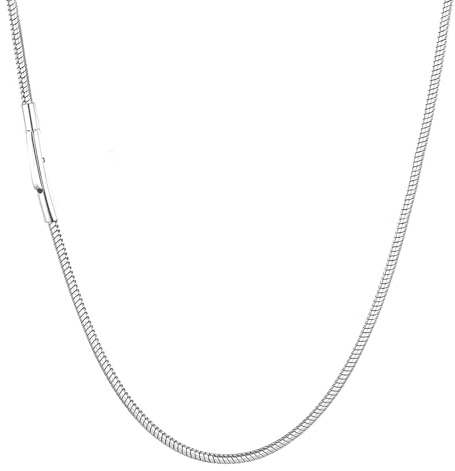 GoPaw Edelstahl Schlangenkette, Edelstahlkette Herren, 2/3/4mm Halskette Herren mit Drehverschluss, Edelstahl Kette Männer für Weihnachten Halloween Valentinstag, Länge 46-71cm