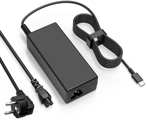 Cargador Portátil USB C 45W para Lenovo Chromebook C330 S340 100e 300e 500e C340 S330 2nd Gen,ThinkPad Yoga T480 T580 E490 E580 C630 C940 720 910 ADLX45YLC2D