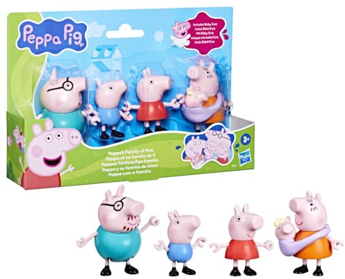 Peppa Pig, Famiglia da Cinque di Peppa, Set di Action Figure, Colore, G05065L0