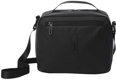 TOTTO - Bolsa Térmica Porta Alimentos 8 L, Modelo Deploy, Bolsa Comida Trabajo con Tupper, Bolsillo Posterior, Asa de Mano, Correa Ajustable y Removible, Pasador para Mochila Ruedas, Color Negro