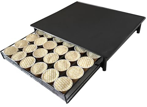 Soporte Organizador Cápsulas Dolce Gusto Nyana Home | Capacidad 36 Capsulas | Compatibilidad Dolce Gusto | Cubierta Metálica | Soporte Metálico | Bandeja Mallada