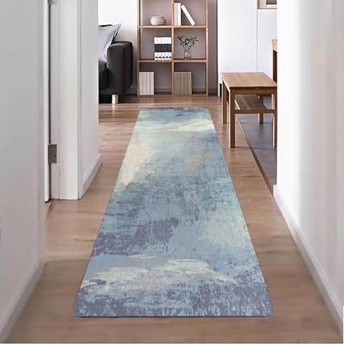 YANHONG Alfombra Antideslizante 50 x 190 cm Lavable Suave Microfibra Alfombrilla Fácil de Limpiar Fácil de Transportar y Guardar para Cocina, Comedor, Pasillo, E