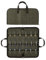 Pocket Knife Roll Bag,Zipper Knife Display Case with 18 Slots,Waxed Canvas Folding knife Case,Pocket Knife Holder Storage Case for Collection,Knife Organizer for Tactical Camping EDC Mini (Army Green)