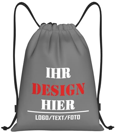 Tingwei Personalisiert Rucksack in Großpackung, personalisierte Sporttasche, turnbeutel für Herren und Damen, wasserdicht sportbeutel mit Foto/Logo/Text, Schwimmtasche für Kinder und Erwachsene