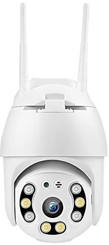 Pesderty Videocamera WiFi HD da 2 MP Rilevamento Umanoide Telecamera di Tracciamento Intelligente Telecamera di Sorveglianza A Colori per Visione Notturna