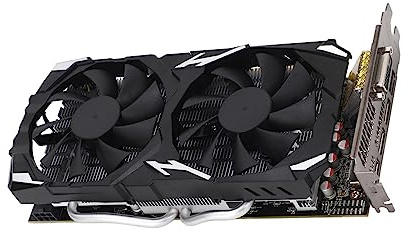 Changor Tarjeta Gráfica RX 8GB GDDR5 Soporte de 256 bits, Tarjeta de Gráficos de Tragamonedas, 8k 16 PCI Express 3.0 2 Ventiladores de Enfriamiento Tarjeta de Gráficos de Juegos
