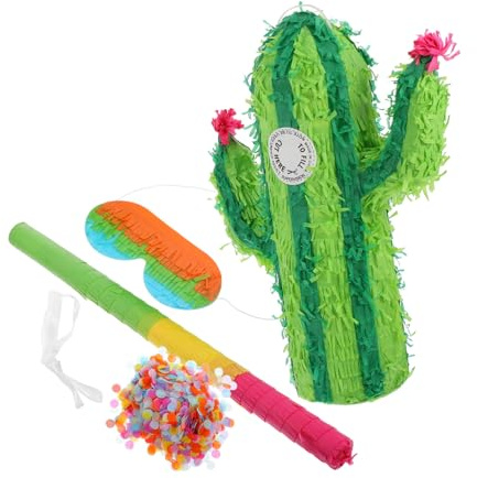 MUCKLILY Pignatta Forma Cactus Per Addio Al Nubilato Festa Compleanno Capodanno Decorazione Tridimensionale Pignatte Riutilizzabili