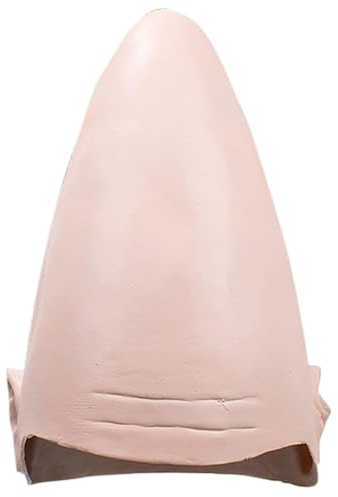Alien Cone Latex-Kopfschmuck, Cosplay-Kopfschmuck, 12,9 x 8,9 x 3,5 cm, Einheitsgröße, realistisches dehnbares Design, lustige Kostüm-Requisite, Hut für Frauen, Jugendliche, Mädchen