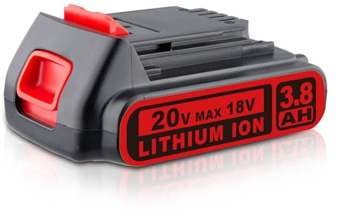 PERSEVER 3800mAh LBXR20 18V MAX Battery Replacement for Black and Decker 18V Lithium Battery Max LB20 LBX20 LBXR20-OPE LBXR2020-OPE LB2X4020-OPE LBXR20B-2 LST220 LST300 Cordless Power Tool 1 Pack