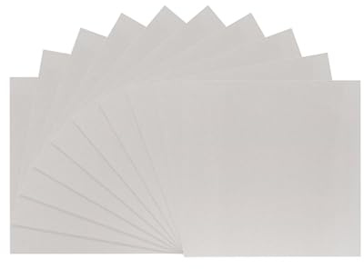 Vaessen Creative Cartone Grigio - Cartone da Rilegatura 30,5 x 30,5 cm - Spessore 1 mm - 10 Fogli - per Rilegatura, Scrapbooking e Journaling
