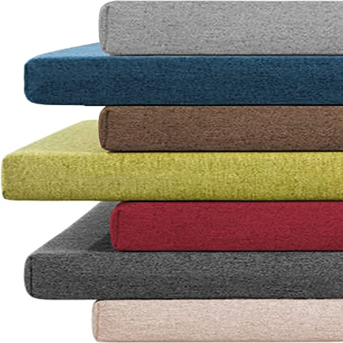Sitzkissen für Gartenbank, 2 - 3-Sitzer, weich, bequem, für Terrasse, Esszimmer und Schaukelstühle, 80/100/120 cm, Dunkelgrau, 140 x 30 x 2 cm, ideal für den Innen- und Außenbereich