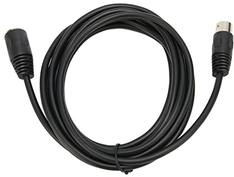 Eminchu 5 Pin MIDI Keyboard Extension Cable Stable DIN Male to Female Adapter Cable for Electronic Piano MIDI Guitar 9.8ft, Efficient Signal Transmission for Music Enthusiasts, Long Service Life