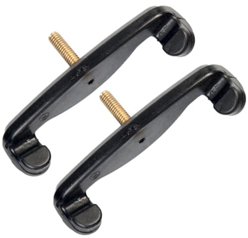 TOYANDONA Support D'épaule pour Violon 4/4 2 Pièces en Latex Noir, Épaulière Professionnelle et Résistante, Accessoire Portable pour Violon, pour Musicien en Performance et Apprentissage