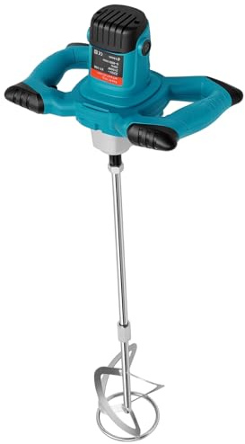 Malaxeur Mortier Colle,Betonniere électrique,Malaxeur Beton 2100 W,800rpm,6 Vitesses Réglables,Tige M14,Acier Galvanisé,Faible bruit,Fonction Verrouillage,Chantier,Rénovation Maison,Mélanger Peinture