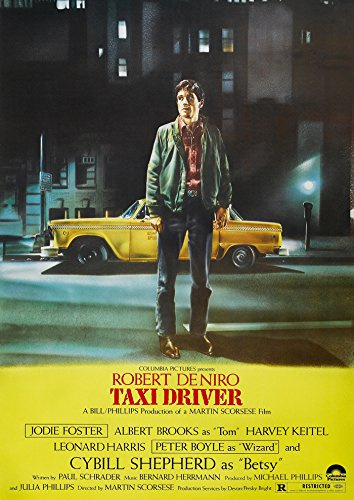 CoolPrintsUK Taxi Driver Poster randlos Vibrant Premium Glossy Movie Poster verschiedene Größen (A3 Größe 420 x 297 mm)