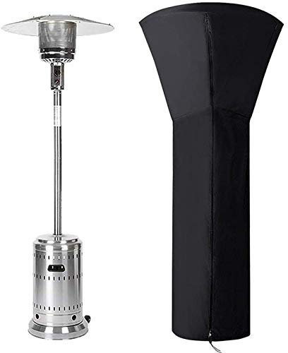 Asalin ao Weather Protection Heater Mushroom Cover, Unique Design with Long Zip, Waterproof Protective Cover, Windproof, UV-Resistant Cover for Patio Heater (221 x 85 x 48 cm)