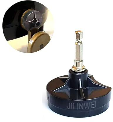 JILINWEI Addi stickmaskin adapter med Hex Bit Elskruvmejsel Fäste för Borr, Snabbstickad Strömadapter, Vevhandtag Adapter för Addi Express (22 nålar/King Size (46 nålar), Svart