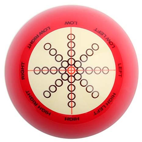 Billardkugel 57,2 Mm Billardqueue Ball Training Assist Zubehör mit Praxis Punkte für Amerika Pool Eight Ball Snooker Training Praxis Ball Zubehör