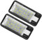 Luces de Matrícula 12V Luz de Matrícula 24 LEDs 3528-SMD Canbus, 6000K Blanco Luz de Placa del Auto para A/udi A3 S3 A4 S4 A6 S6 A8 S8 Q7 RS4 (Audi/A)