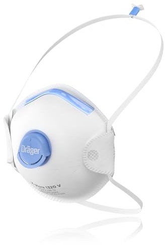 Dräger X-plore 1320 V 3x mascarilla respiratoria protección FFP2 semimáscara con válvula antipolvo, partículas y aerosoles