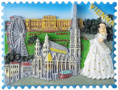 Kühlschrankmagnet Wien Österreich Tourismus Tourist Souvenir Kühlschrank 3D Dekoration Magnetaufkleber Handwerk