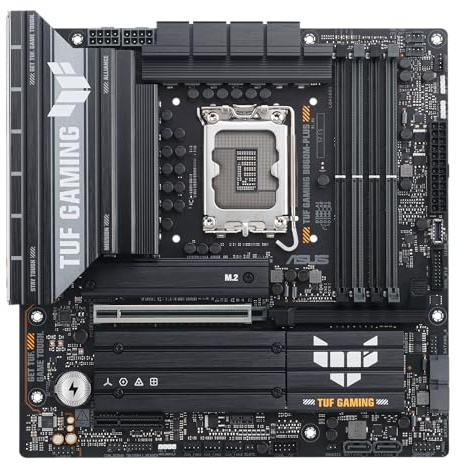 ASUS TUF Gaming B860M-PLUS Mainboard Sockel Intel LGA 1851 (Intel B860, mATX, DDR5 Speicher, PCIe 5.0, 2X PCIe 4.0 M.2, Aura Sync)