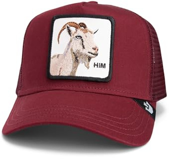 Goorin Bros Himothy Cabra Burdeos Gorra de Camionero Ajustable