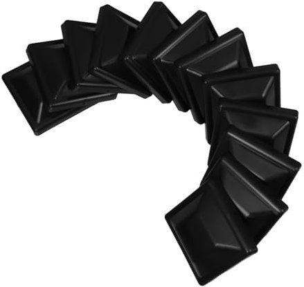 Angoily 12pcs Fence Post Caps Protective Post Cap Guards for Outdoor Wooden Fence Black