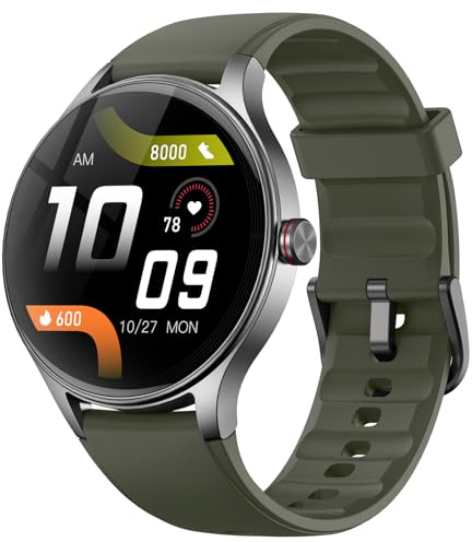 Smartwatch Herren, AMOLED-Display Smart Watch mit Telefonfunktion/KI-Sprachassistent, Uhren Herren 120+ Sportmodi Sportuhr IP68 Wasserdicht, Fitness Tracker mit SpO2 Schrittzähler Schlafmonitor