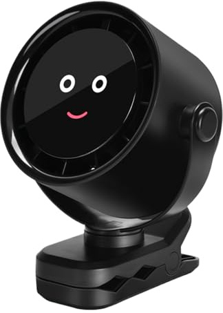 Generisch Ventilador personal con clip | Ventilador de mesa compacto con función de sujeción | Aire acondicionado USB silencioso para dormitorio, mesita de noche, desplazamiento, habitación infantil
