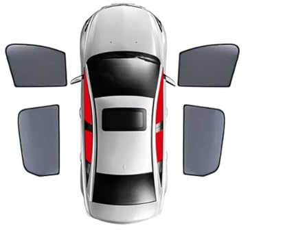 Pare Soleil Voiture pour Mitsubishi pour Lancer pour Evo X 2007-2016 Pare-Soleil Voiture Rideau Pare-Brise Avant Fenêtre Latérale Arrière Pare-Soleil Pare-Brise(4 Piece)
