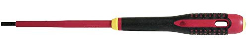 Bahco BE-8065S Ergo Insulated Screwdriver for Slotted Head Screws, Multi-Colour, 297 mm