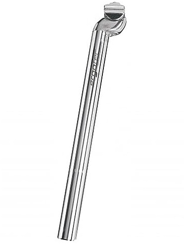 ergotec 58325001 Bilbao Alu Patentsattelstütze, Ø 26,6 mm, 350 mm, Silber