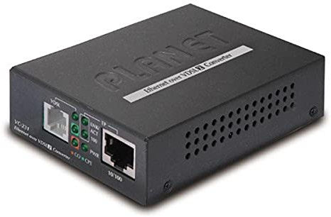 Planet 100Mbit/s Netzwerk Medienkonverter Ethernet over VDSL2 Converter 1 x RJ-45 1 x RJ-11