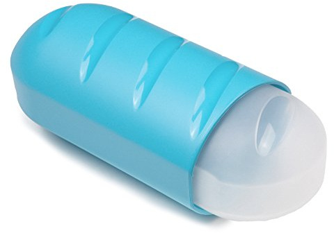 Tatay Porta Bocadillos y Alimentos, Extensible, Libre de BPA, Reutilizables, Apto Lavavajillas y Microondas, Congelacion hasta -40º, 1 Unidad, Color Turquesa, Medidas 7.7 x 6.7 x 18-25 cm