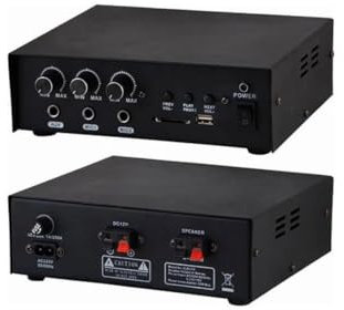 KIT AMPLIFICATORE 30W CON MP3 / TROMBA/MICROFONO