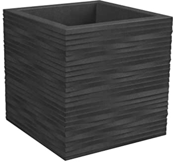 NICOLI Vaso ELEGANCE QUADRO 30X30 H30 GRIGIO ANTRACITE