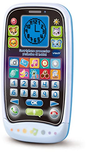 VTech - Smartphone Preescolar Animales al Habla, Teléfono Inteligente Educativo, Juguete para niños +2 años, Versión ESP