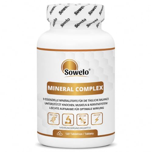 Mineral Complex – 9 essentielle Mineralstoffe 120 Tabletten (60 Portionen)