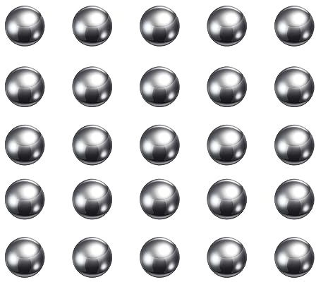 QUARKZMAN 120Stk Präzision Kugeln 5mm Durchmesser 316L Edelstahl für Lager