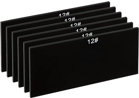 PATIKIL Welding Len Shade 12 Glass 4-1/4x 2, 6 Pack Hardened Glass Black Darkening Filter Plates Covers Replacement for Weld Helmet Hood